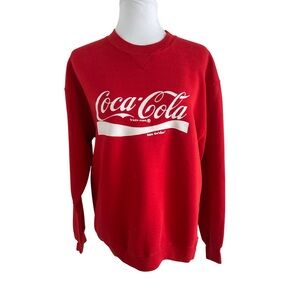 Red Coca Cola “Catch The Wave”Crewneck Sweatshirt